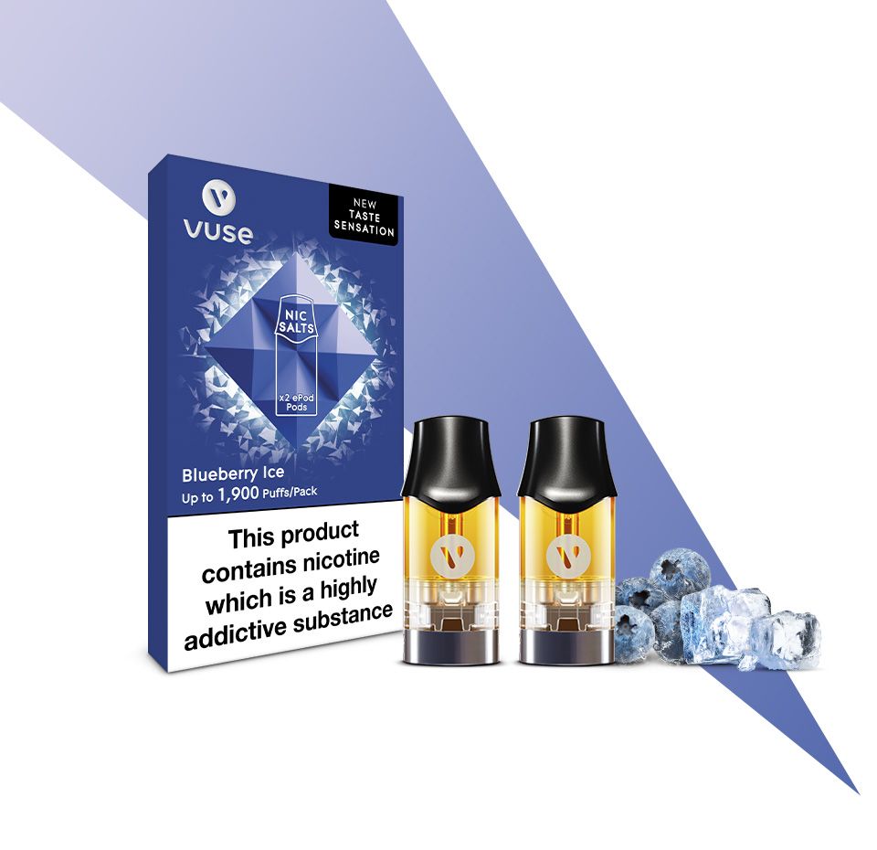 Vuse EPod Blueberry Ice Nic Salts ELiquid Pods