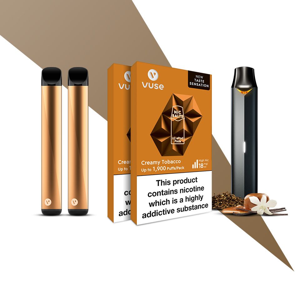 Vuse ePod and Vuse GO Creamy Tobacco Bundle